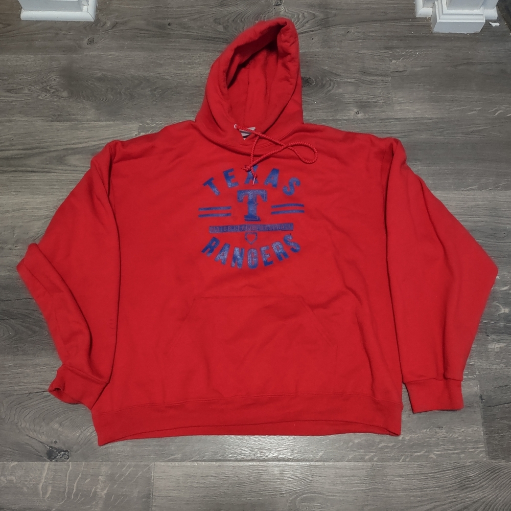 XXL Texas Rangers Baseball MLB Genuine Red Sports Hoodie